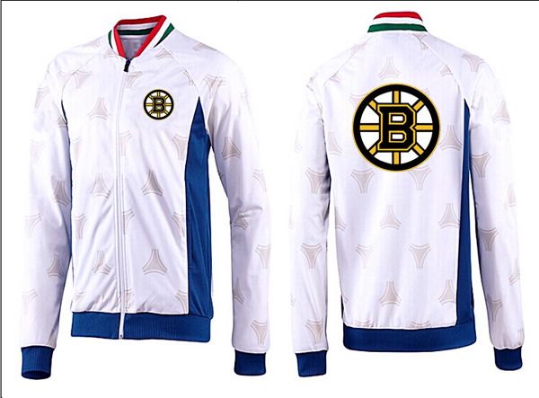 Boston Bruins White blue NHL Jacket