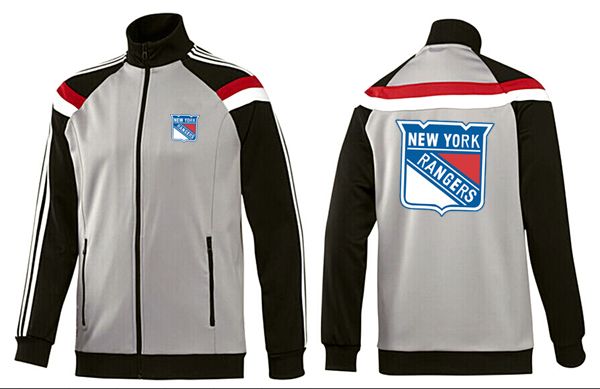 NHL New York Rangers Grey Black Jacket