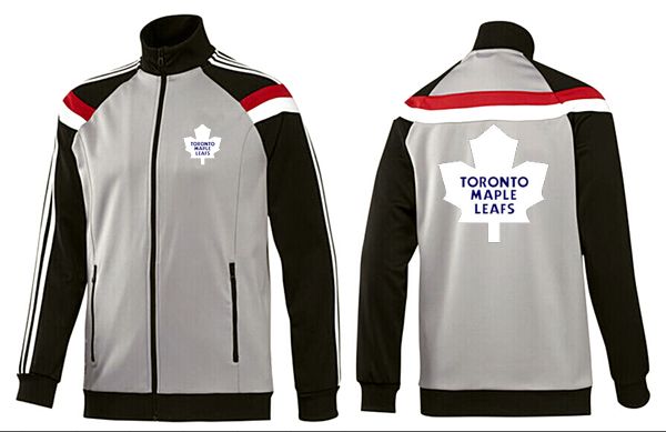 NHL Toronto Maple Leafs Grey Black Jacket