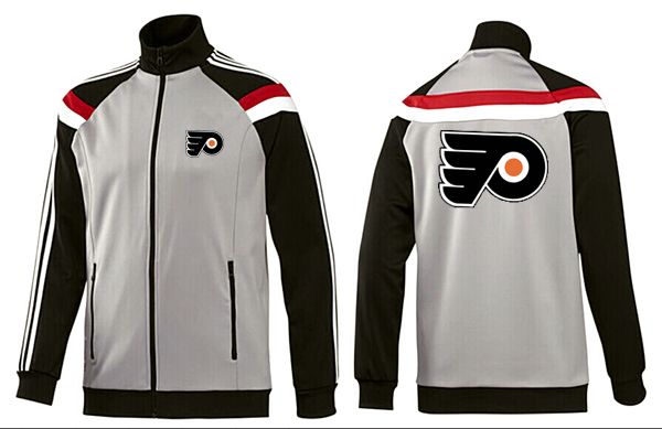 NHL Philadelphia Flyers Grey Black Jacket