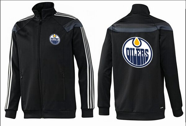 Edmonton Oilers Black Color NHL Jacket