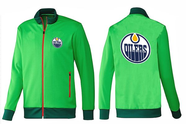 Edmonton Oilers Green NHL Jacket