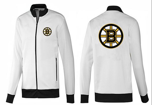 NHL Boston Bruins White Black Jacket