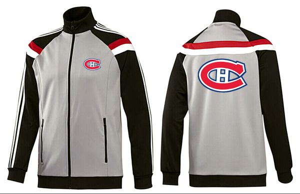 NHL Montreal Canadiens Grey Black Jacket