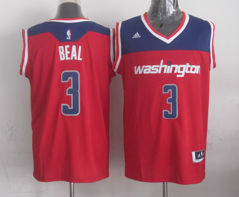 NBA Washington Wizards #3 Beal Red Blue New Jersey