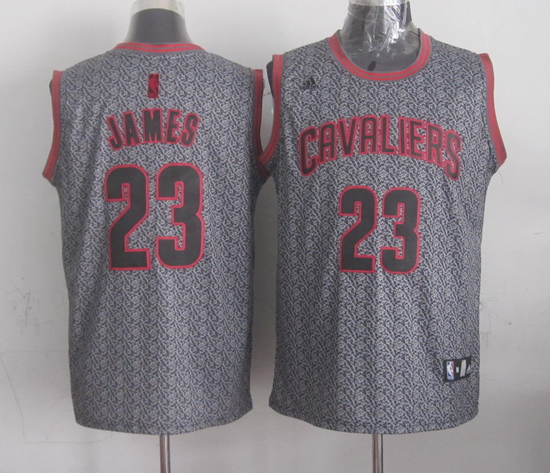 NBA Cleveland Cavaliers #23 James Black Zebra Jersey