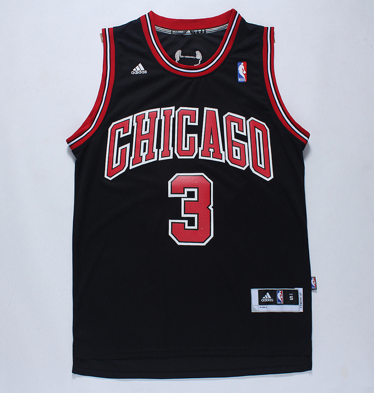 NBA Chicago Bulls #3 McDermott Black New Jersey