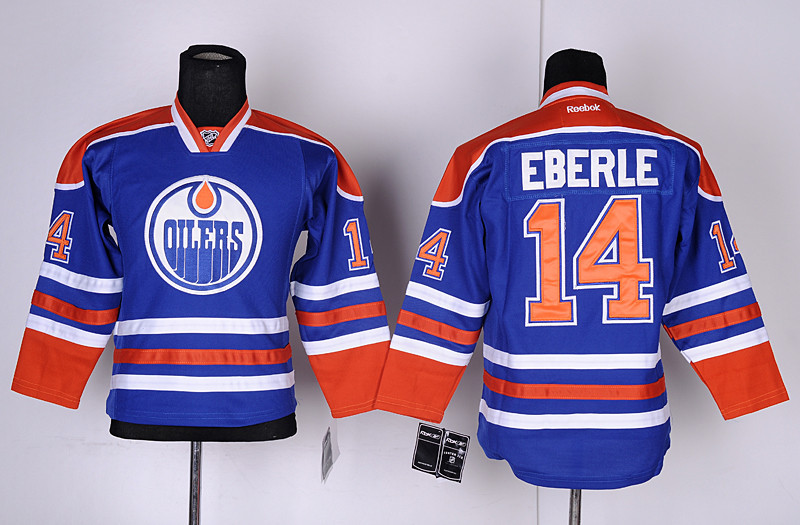 NHL Edmonton Oilers #14 EBERLE Blue Kids jersey