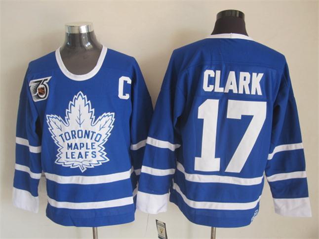 NHL Toronto Maple Leafs #17Clark Blue Jersey with C Patch