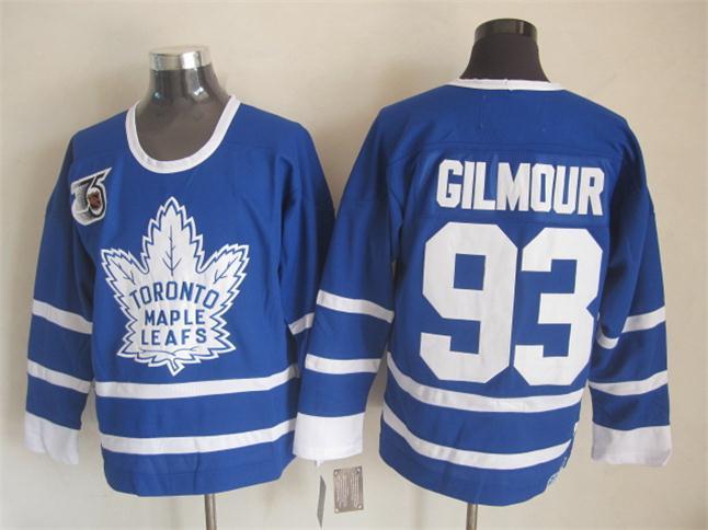 NHL Toronto Maple Leafs #93 Gilmour Blue Jersey