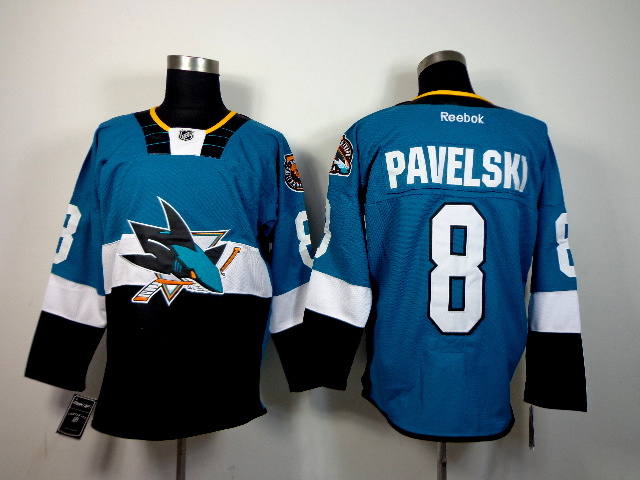 NHL San Jose Sharks #8 Pavelski Blue Jersey