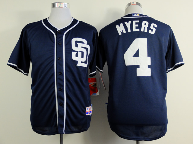 MLB MLB San Diego Padres #4 Myers Blue Jersey