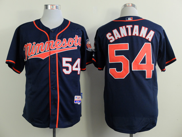 MLB Minnesota Twins #54 Santana Blue 2015 Jersey