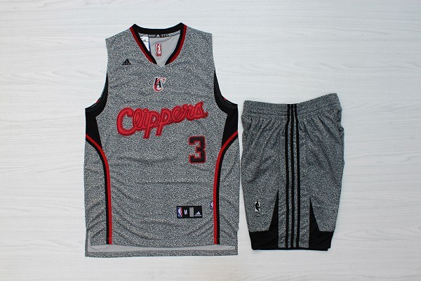 NBA Los Angeles Clippers #3 Paul Black Fashion Jersey Suit