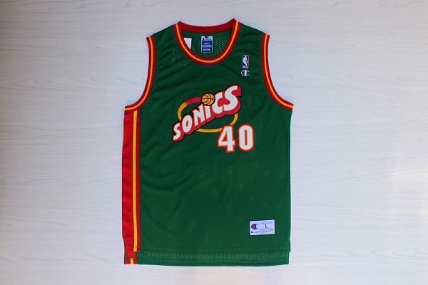 NBA Seattle SuperSonics KEMP #40 Green Jersey