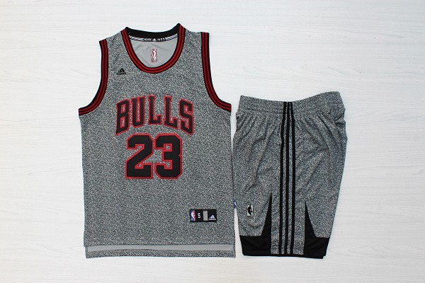 NBA Chicago Bulls #23 Jordan Black Fashion Jersey Suit