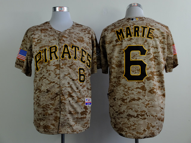 MLB Pittsburgh Pirates #6 Marte Camo Jersey