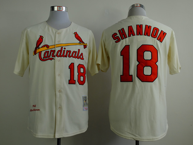 MLB St. Louis Cardinals #18 Shannon Cream Jersey