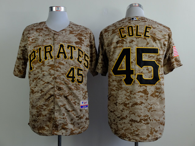 MLB Pittsburgh Pirates #45 Cole Camo Jersey