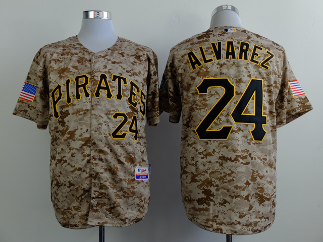 MLB Pittsburgh Pirates #24 Alvarez Camo Jersey