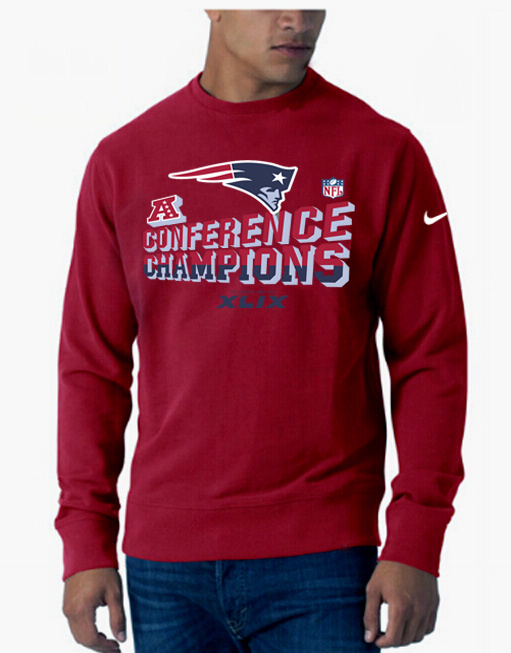 Mens New England Patriots Nike Red  Color AFC Hoodie