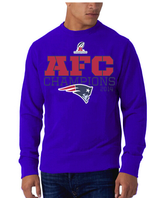 Mens New England Patriots Nike Purple AFC Hoodie