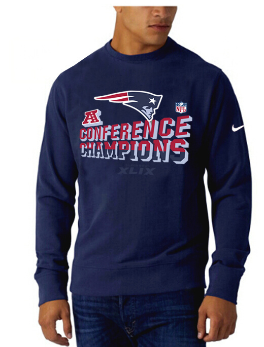 Mens New England Patriots Nike Blue Color AFC Hoodie