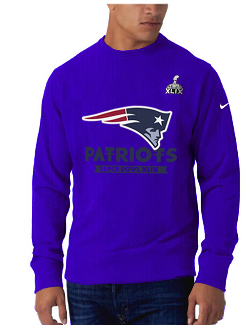 Mens New England Patriots Nike Purple Super Bowl XLIX Hoodie