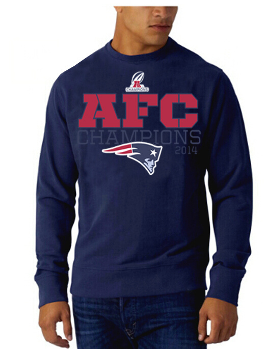 Mens New England Patriots Nike Blue AFC Hoodie