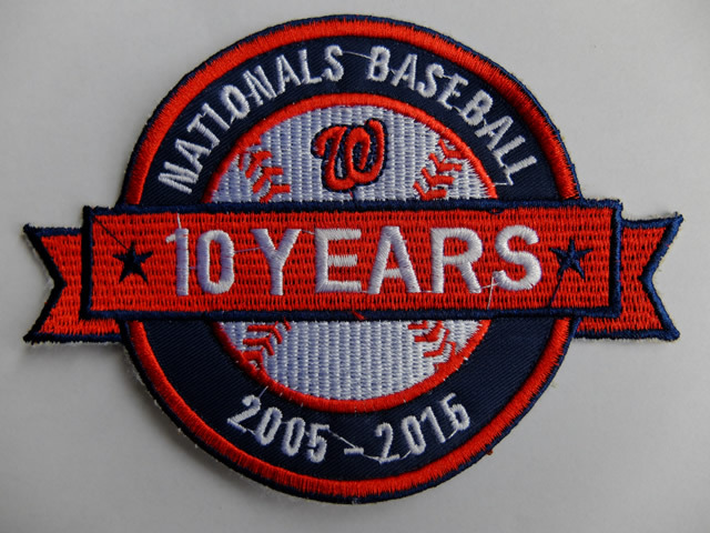 MLB Washiongton Nationals 10 years Patch