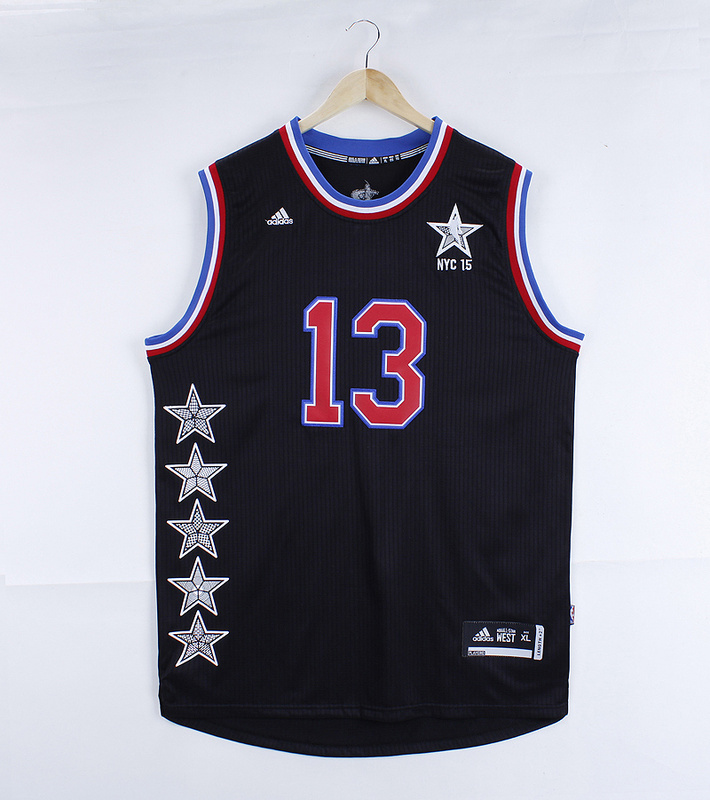NBA Houston ROCKETS #13 Harden Black 2015 All Star Jersey
