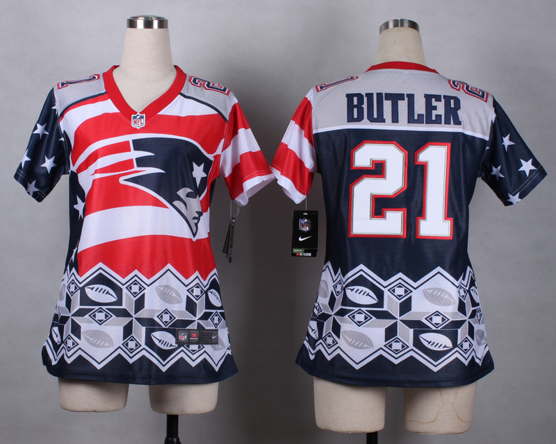 New England Patriots #21 Butler New Style Noble Fashion Elite Women jersey