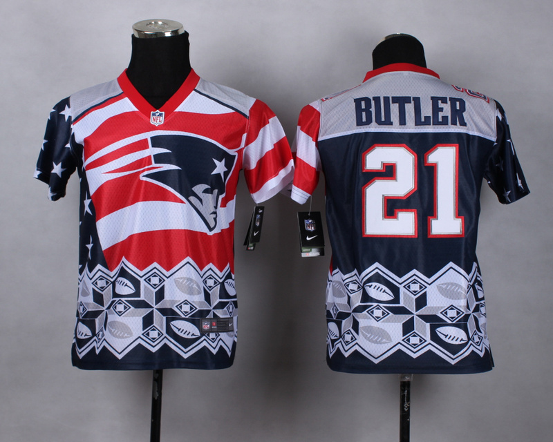 New England Patriots #21 Butler New Style Noble Fashion Elite Youth jersey