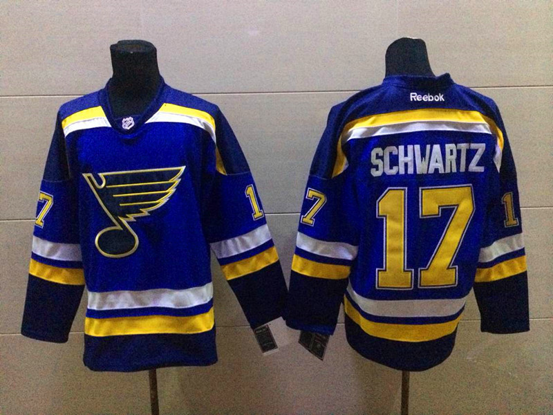 NHL St.Louis Blues #17 Schwartz Blue Jersey