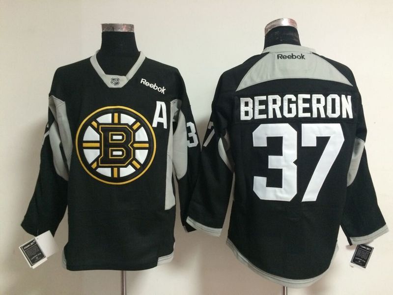 NHL Boston Bruins #27 Bergeron Black 2015 Jersey with A Patch