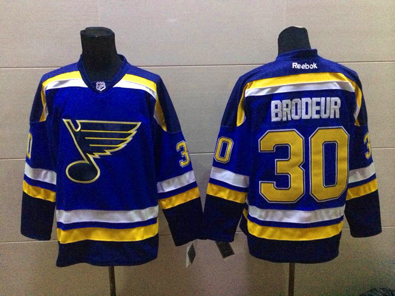 NHL St.Louis Blues #30 Brodeur Blue Jersey