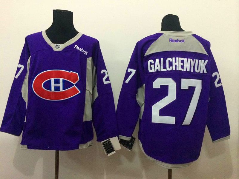 NHL Montreal Canadiens #27 Galchenyuk Purple 2015 Jersey
