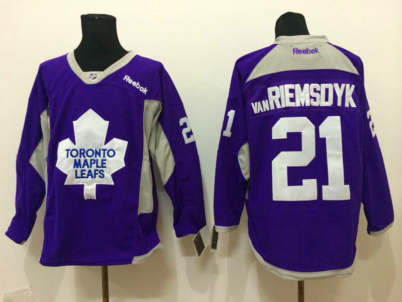 NHL Toronto Maple Leafs #21 Riemsdyk Purple 2015 Jersey