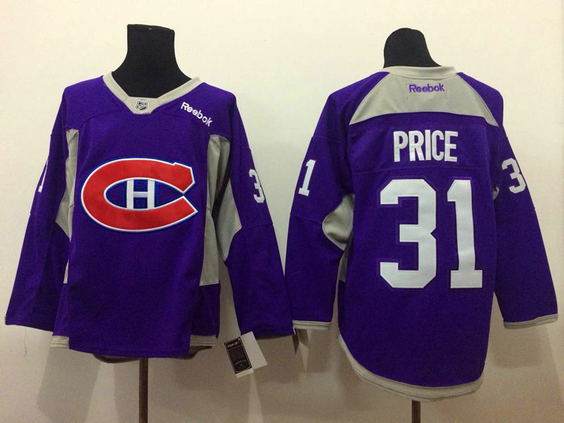 NHL Montreal Canadiens #31 Price Purple 2015 Jersey