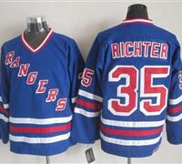 New York Rangers #35 Mike Richter Blue CCM Heroes of Hockey Alumni Stitched NHL Jersey