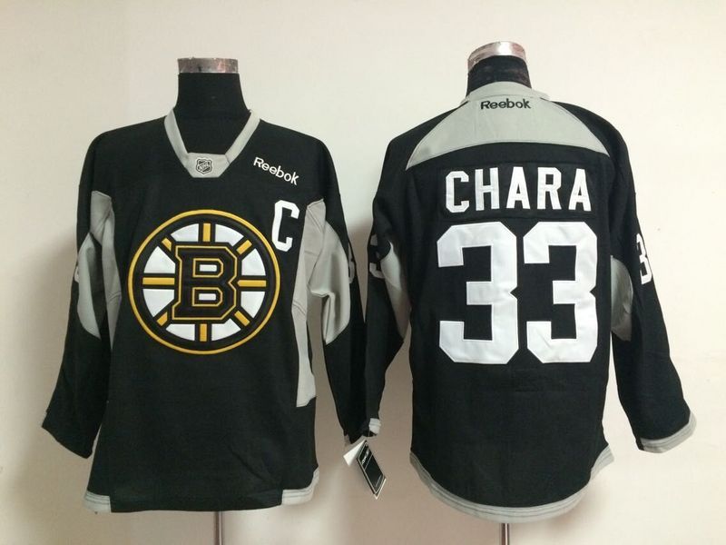 NHL Boston Bruins #33 Chara Black 2015 Jersey with C Patch