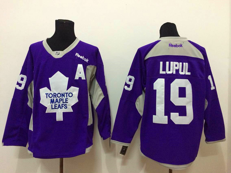 NHL Toronto Maple Leafs #19 Lupul Purple 2015 Jersey with A Patch