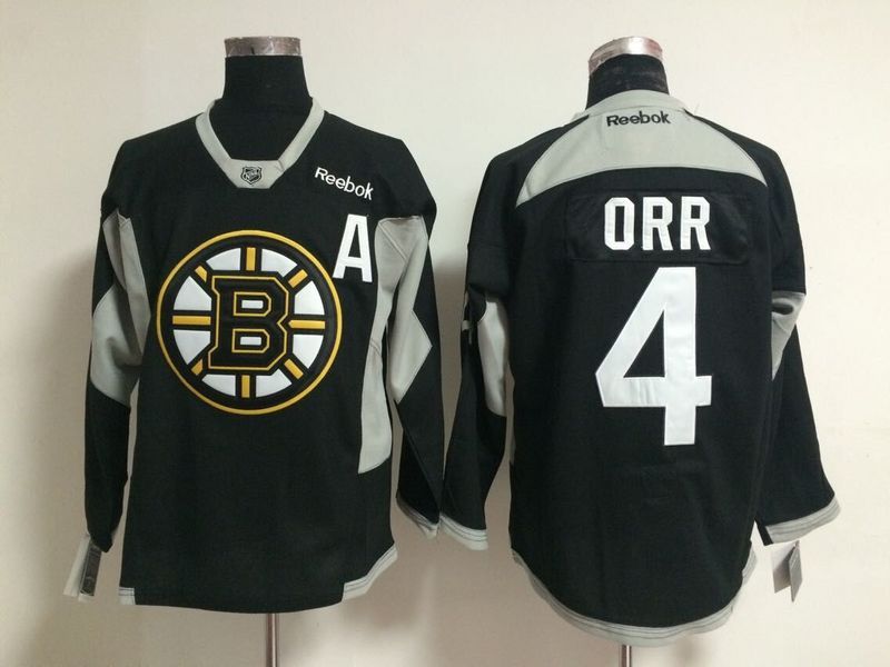 NHL Boston Bruins #4 Orr Black 2015 Jersey with A Patch