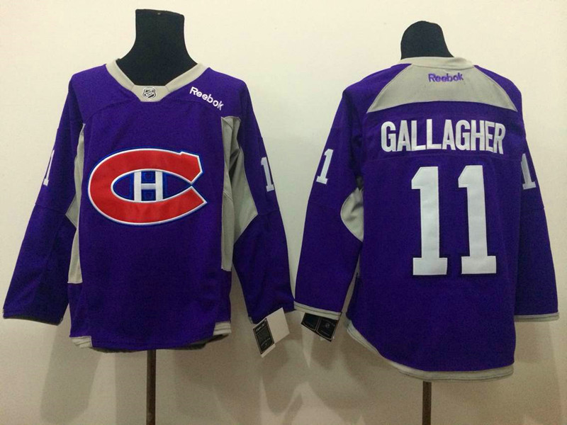 NHL Montreal Canadiens #11 Gallagher Purple 2015 Jersey