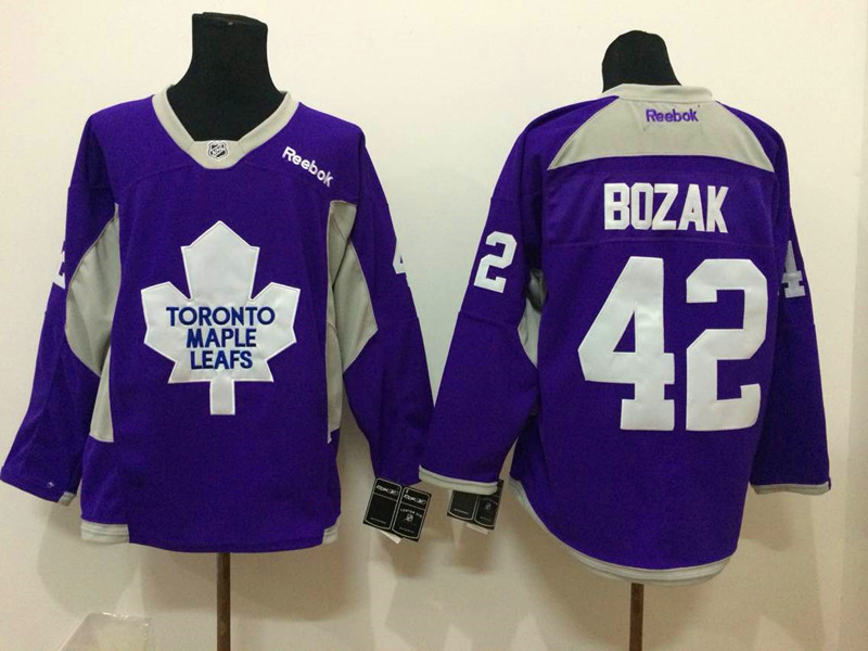 NHL Toronto Maple Leafs #42 Bozak Purple 2015 Jersey