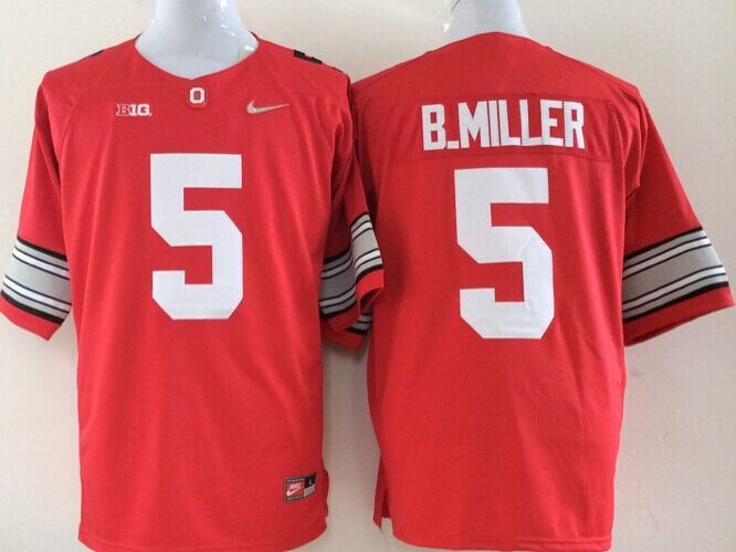 NCAA Jerseys Ohio State Buckeyes 5# Baxton Miller Red Jersey