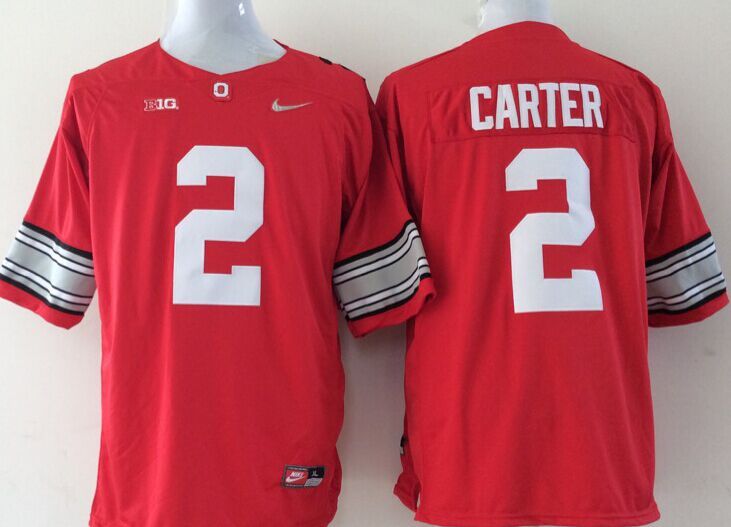 NCAA Ohio State Buckeyes #2 Cris Carter 2015 Playoff Rose Bowl Special Event Diamond Quest Red Jersey