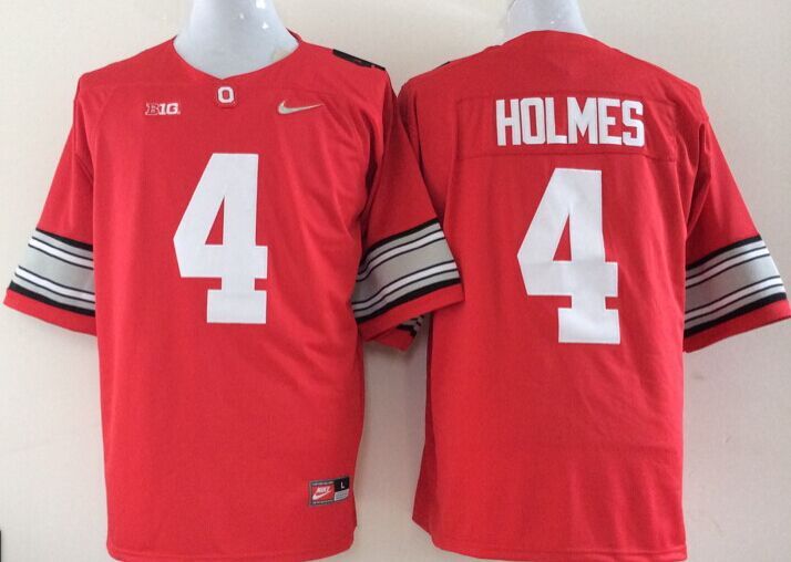 NCAA Ohio State Buckeyes #4 Santonio Holmes Red Stitched NCAA Jersey