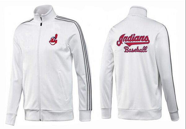 MLB Cleveland Indians All White Color Jacket