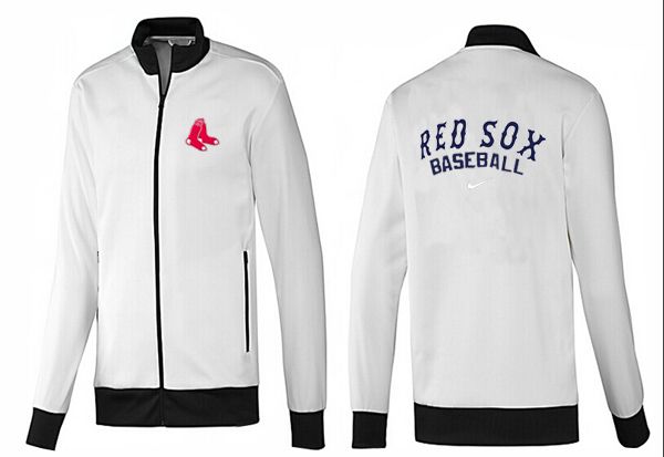MLB Boston Red Sox White Black Jacket